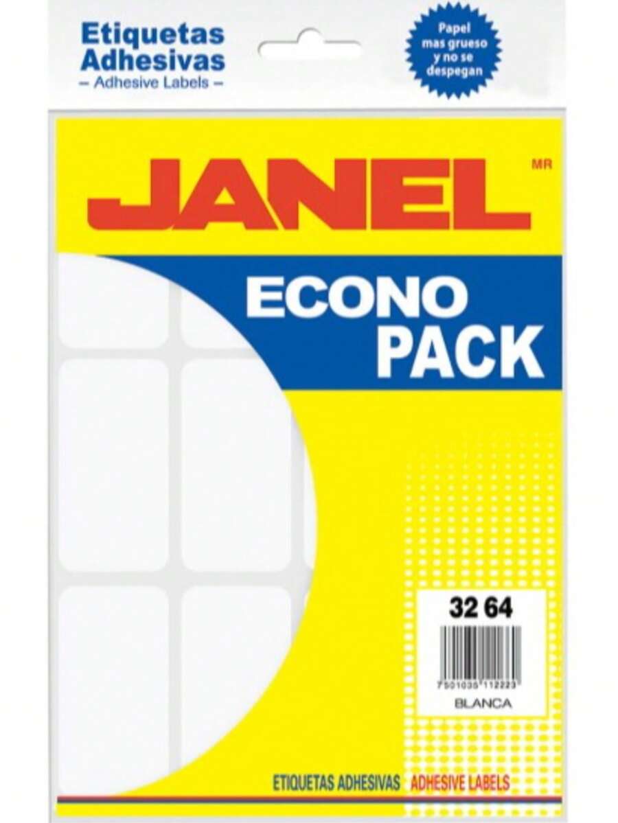 Etiquetas Janel EconoPack No. 13 - Blanco - Ver 1