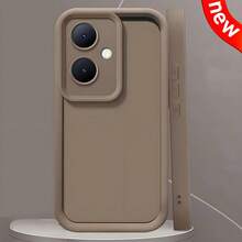 Funda protectora de teléfono marrón diseñada para los modelos Galaxy A16, A55, A15, A34, A54, A14, S24, S24 Plus y S24 FE, con resistencia a los golpes y un parachoques suave de TPU