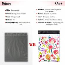 50/100 Pcs Poly Mailers Bulk Envelope Plastic Custom Mailing & Shipping Bags - Self Seal, Waterproof And Multi Purpose Packaging Bags For Small Business, Shipping Bags For Clothing Boutique Supplies With Self Seal Strip - Hoa mực - Xem 3
