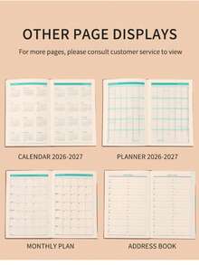 New 2026 Annual Planner, Constellation Cover Mysterious Color Theme Planner, Life Planning Time Schedule Daily Plan Monthly Plan Notebook, Student Study Schedule Daily Notepad, Office Business Meeting Record Notebook, Christmas Gift For Friends And Family