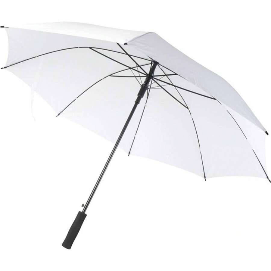 Generic Ibi 27" Stick Umbrella (White) - White - View 1