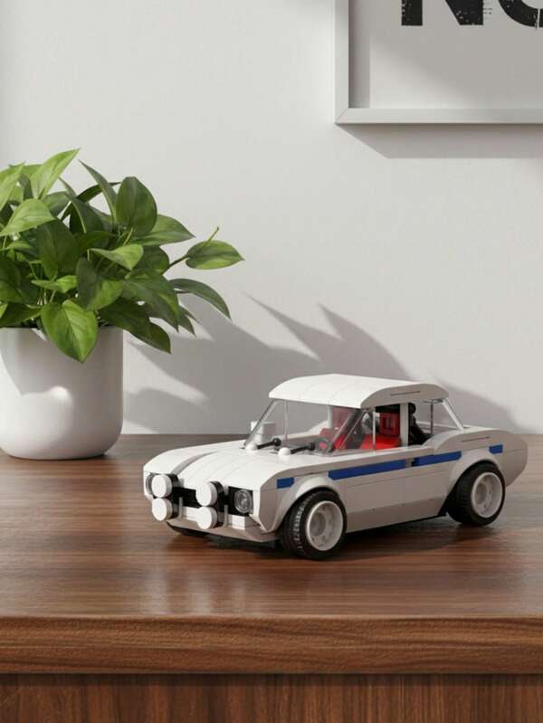 MIKEMENG MOC Vintage Rennwagen Bauklötze Spielzeug Set, MINT kreatives Bildungsspielzeug für Kinder, DIY Auto Modell Bausatz für Jungs, Geburtstags-/Halloween-/Weihnachtsgeschenk für Ehemann/Freund, Sammlerstück und Raumdekoration, erschwingliches Geschenk