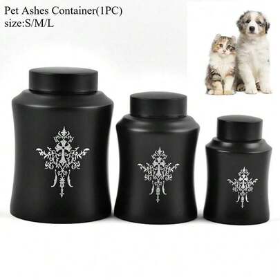 Pet Cremation Urn, Waterproof & Corrosion Resistant Pet Ashes Container, Small Dog & Cat Memorial Box, Eternal Memory Storage Jar