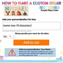 1pc Customizable 2 Rows Of Letter Puzzles, The Upper Row Is Your Customized Text, The Lower Row Is Your Favorite Picture Of Your Choice, And The Text Can Be Engraved On The Back.Suitable As A Christmas Gift