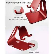 Soporte para auriculares para uso en la oficina, dormitorio y hogar - Rojo - - Ver 6