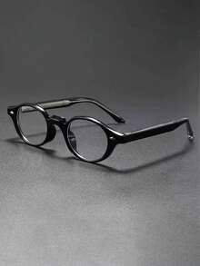 1pc Men's Round Frame Lightweight Decorative Glasses, Suitable For Casual And Formal Wear, Design, Unique Item, Must-Have For Accessory Collectors, High-Quality Lenses, Designer Edition - Multicolor - View 7