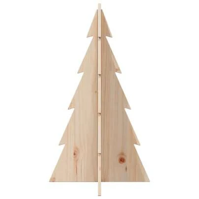 vidaXL Arbre de Noël en bois pour décoration 80 cm bois massif de pin