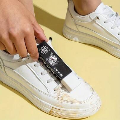 Conjunto de 2 escovas para sapatos, borracha portátil para camurça, escova para tênis, limpador e renovador de calçados para nobuck, veludo, camurça e couro, material TPR durável, agente de limpeza suave, fácil de transportar.