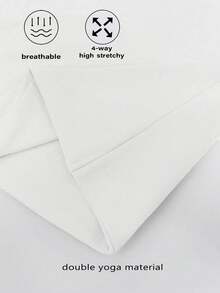 XLLAIS 性感无肩带露脐吊带背心，时尚纯色弹力修身白色抹胸吊带衫，适合女性四季夏季穿着 - 白色 - 查看 3