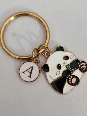 Panda Keychain Personalized Gift For Girl Bag Charms Car Accessories Teacher Friend Sister Gift Ideas