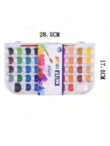 48/24/12 Colors Solid Watercolor Paint Cakes, Beginner 12/21/36 Colors Solid Watercolor Paint Set For Sketching, DIY, Art Painting, Suitable For Artists, Students, Teachers