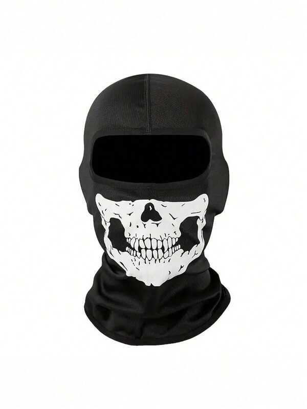 Balaclava de máscara facial unissex com caveira, 1/2/3/4 peças, adequada para ciclismo, caminhadas, festas, esqui