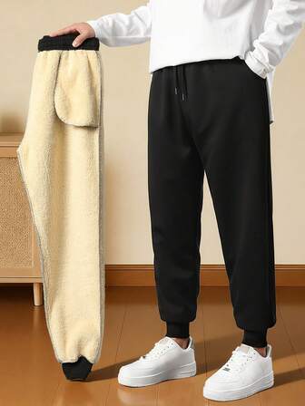 Termofodrade mjukisbyxor för män, perfekt present till vänner och familj, för hösten/vintern