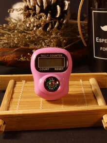 1 pieza/5 piezas/10 piezas Nuevo contador, Ramadán, Navidad, Halloween, Festivo, Contador de botón electrónico manual, Contador de anillo compacto y portátil, Contador de presión con el pulgar, Adecuado para aprendizaje, deportes y otras actividades de conteo - Multicolor - Ver 7