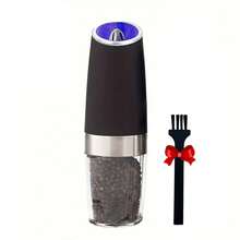 Gravity Electric Salt And Pepper Mill, Tilt To Grind Automatically, Battery Powered, Coarseness Adjustable, Upgraded Large Capacity, Easy To Clean, One-Hand Operation, Kitchen Essentials, LED Light, Holiday Gifts(Without Battery) - màu đen - Xem 9