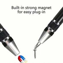 8 In 1 Pen-Shaped Screwdriver Set, Aluminum Alloy And Flat Head Manual Screwdriver, Portable. - Black - View 6