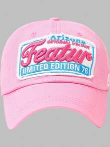 DareSee 1pc Women's Baseball Cap For Female 3D Embroidery Feature Top Kpop Snapback Sunscreen Sun Hat Soft And Breathable Sports Friend Gift Neutral Hat Pink Hat Street Music-Fest Y2K-Fest Back To School Autumn Winter Gifts - Pink - View 3