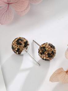 1 Coppia di Orecchini Floreali in Argento Sterling Austriaco per Abbigliamento Casual da Donna