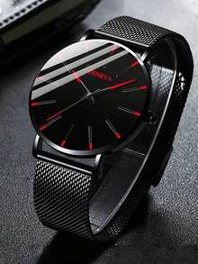 2pcs/Set Men's Luxury Simulated Quartz Watch And Wallet Combo - Black Watch Strap, Wallet With Cash Compartment - Ideal Gift For Christmas, Valentine's Day, Birthday - Fashionable & Practical Daily Essential (Battery-Powered Quartz Movement), Suitable For Men - Black - View 6