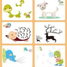 Libro de pintura con dedos de mayor , tinta para pintura con huellas dactilares, almohadilla de tinta para tarjetas de pintura, colorear, pequeño regalo para fiestas, pequeño regalo de Navidad