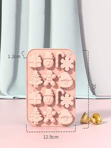 1 pieza, Molde de silicona con forma de árbol de Navidad, color verde, para hornear chocolate, caramelos, cubitos de hielo, postres caseros, para Navidad, fiestas festivas, hornear en casa. - Multicolor - Ver 7