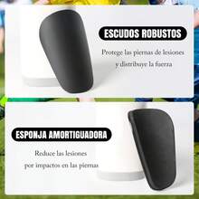 AGTOWM Espinilleras Futbol Niño 5 Pares - Protector de Tibiales para Niños y Adolescentes, Diseño Ergonómico para Soccer, Baloncesto, Rugby (Blanco + Negro) - 1 - Ver 2