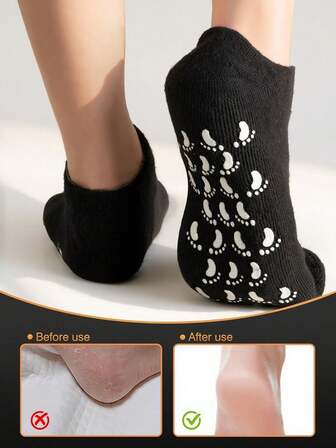 1 par återfuktande gelstrumpor, ultimat aloe vera-berikad gel för hemmabruk, säg adjö till torra, spruckna fötter, julklappar, fotvård för kvinnor och män, spa-strumpor, reseessentiellt