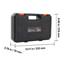 1/2" Drive Impact Socket Set, 9 Piece, Metric 29-38mm, 6 Point, Cr-Mo Alloy Steel For Auto Repair, Easy-To-Read Size Markings, Heavy Duty Construction, Includes Case. - 9 piezas - 查看 10