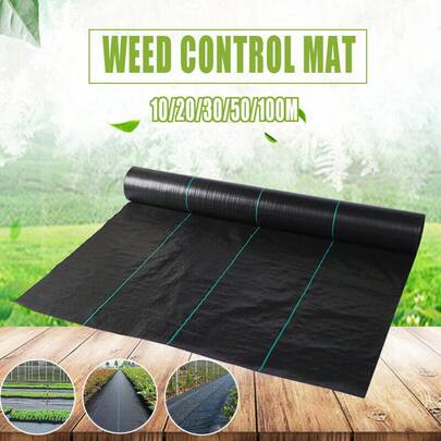 Aimall Heavy Duty  Barrier Landscape Fabric For Outdoor Gardens, Non Woven  Black Fabric - Garden Landscaping Fabric Roll -  Control Fabric In Rolls