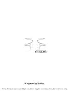 1 Pair S925 Sterling Silver Star Clip-On Earrings For Women, Minimalist Style, Hypoallergenic, Versatile For Party, Daily Wear, Birthday, Valentine's Day Gift, Comes With Elegant Gift Box