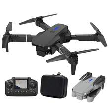 AXNEN E88HD 双摄像头无人机，具备定高功能、可折叠设计、360°旋转、速度可调、一键降落——是圣诞节、万圣节、感恩节的理想礼物（四轴飞行器，适合初学者）