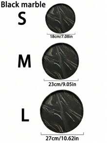 1pc/3pcs Round Marble Pattern Storage Tray, Bathroom Organizer Rack, Easy To Clean, Candle/Fragrance Holder, Silicone Vanity Tray, Jewelry Dish, Ideal For Liquid Soap, Shampoo, Spice Jars, Vase Mat In Home, Bathroom, Kitchen, Living Room, Coffee Table, Dining Room Plates Plate Kitchen Decor Trays Fruit Tray Tray Decor Gifts Birthday Graduation - Multicolor - View 18