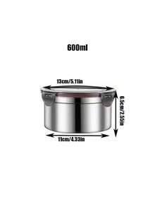 Juego de fiambrera hermética de acero inoxidable, recipiente de almacenamiento portátil a prueba de fugas, apto para congelador y microondas, conservación de frescura duradera, elemento esencial para la organización de la cocina - Multicolor - Ver 17