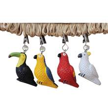 Home Set Of 4 Colorful Parrot Resin Tablecloth Weights Clips Colorful Parrot Handicraft Tablecloth Clamps Pack Of 4{"Color_name":"ColorfulParrot"} - Multicolor5 - View 4