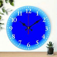 A Klein Blue Themed Wall Clock, A Silent Wall Clock With A Festive Atmosphere, With Easy-To-Read Numbers, Suitable Wall Decoration In Living Rooms, Gardens, Kitchens, Bedrooms And Offices, 10*10In - 10x10in - View 2