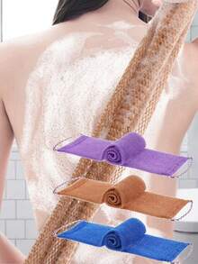 1 Piece African Exfoliating Net Sponge, African Bathing Back Scrubbers, Shower Net Body Scrubber With Pull Strap - Multicolor - View 1