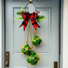 1 Piece Of Christmas Three Bells With Bow, A String Of Christmas Doorbells, Christmas Bell Decorations, Christmas Ornaments, Christmas Furniture Decorations, Christmas Pendants, Holiday Decorations,Christmas. Christmas Decorations Winter Room Decor Christmas Decorations Home Christmas Gifts Christmas Decor - Christmas Multicolor - View 8