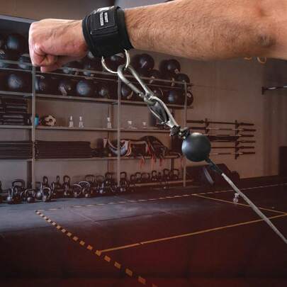GN FITNESS Grilletes para Muñecas Gym, Muñequera para polea, Grillete muñeca hombre, Correa para mano, Accesorios de gimnasio, Modifica tu Entrenamiento de Pesas