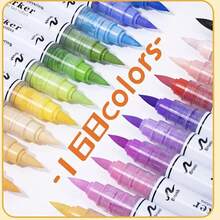 84pcs/Set 168 Colors Dual-Tip Liquid Marker Pens, Suitable For Painting And Art Creation - 8106-84 - View 1