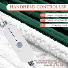 Heated Blanket Electric Soft Flannel Sherpa Heater 5 Heat Settings And 10 Hours Auto Shut-Off Heating Blanket Over-Heat Protection Machine Washable