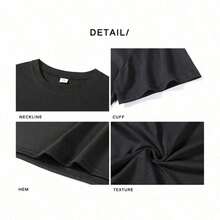 Fashion Summer Clothes Illustration Art Design Sense Classic Casual Printed Short Sleeved Kids Tshirt Hip Hop  Street Style - Black - View 5