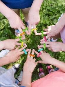 1/5/10个装带眼睛的手指偶，手指偶玩具，趣味手指眼玩具，可爱青蛙手指偶，手指舞派对玩具，万圣节手指活动眼球戒指，各种创意手指眼偶，派对DIY手工活动眼球手指偶 - 非常适合营造派对氛围、制作活动眼球手指偶和创意互动游戏 - 彩色 - 查看 3