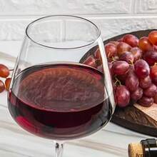 2/4/6pcs Luxury Crystal Red Wine Glass Set, 15oz Large Clear Burgundy, Smooth Rim, Lead-Free, Reusable, Hand Wash Only, Ideal For Travel, Bar, Home, Gifts