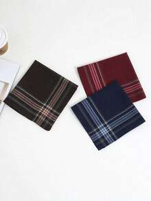 24 chiếc khăn tay kẻ caro thấm hút polyester cổ điển dành cho nam, khăn tay cổ điển dành cho phụ nữ lớn tuổi, khăn lau chùi hàng ngày hình vuông nhỏ dùng cho mùa thu/đông. Quà tặng tuyệt vời cho bạn bè, Giáng sinh, sinh nhật mẹ - Nhiều màu - Xem 7