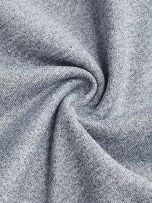 Youth/Kids "Six" And "Seven" Letters And Numbers Printed On The Back Dropped Shoulder Sweatshirt Sweatshirt Oversize Casual Versatile Loose Long-Sleeved Top