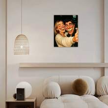 1 قطعة صورة شخصية مخصصة إلى رسم كرتوني - هدية شخصية للعائلة والأصدقاء - لوحة مطبوعة على قماش مؤطرة/غير مؤطرة - ديكور منزلي حديث - ارفع صورتك - ديكور غرفة المعيشة والنوم والمكتب - هدية عيد ميلاد أو ذكرى مميزة - لوحة فنية جدارية مخصصة عالية الجودة، بأسلوب كرتوني، رسم توضيحي حيوي، تصميم، مواد متينة، تقويم احتفالي