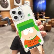 Custodia per telefono con motivo di Cartone Animato South Park, compatibile con 12, 11, 13, 14, 15, 16, Max, Pro, Plus, trasparente, con copertura magnetica senza fili Magsafe, compatibile anche con 17, 17 Pro, 17 Pro Max