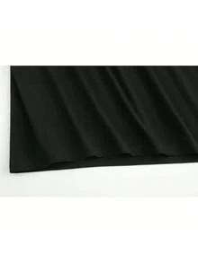 Camiseta de manga corta con silueta de gato linda para hombres y mujeres amantes de los gatos, negra, talla S - Negro - Ver 4