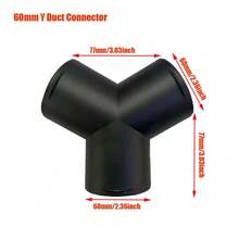 1 pieza Tubo de calefacción de aire de 60 mm de diámetro x 100 cm de longitud, conector de escape de salida, adecuado para el conector de conducto de salida del calentador Webasto Eberspaecher