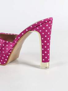 Women's Suede Thick High Heel Waterproof Platform Slippers, Fashion For Indoor And Outdoor Wear